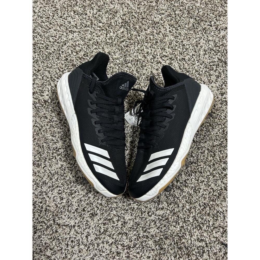 Adidas Boost Icon 4 Mens Breathable Baseball Cleats Size US 8 Black
